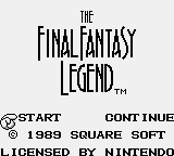 Final Fantasy Legend Title Screen